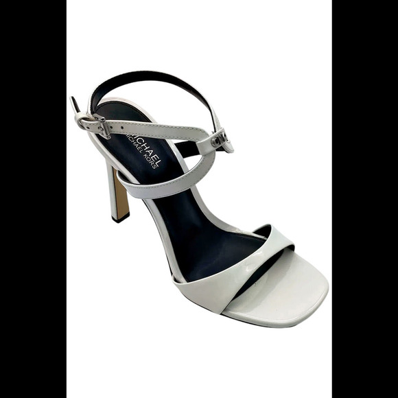 Michael Kors Women's Amara High Sandal Heels Optic White - Medium - Picture 1 of 3